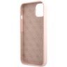 Guess GUHCP13MLSLMGLP iPhone 13 / 14 / 15 6.1" jasnoróżowy/light pink hardcase Silicone Script Gold Logo na NearMe.pl