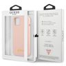 Guess GUHCP13MLSLMGLP iPhone 13 / 14 / 15 6.1" jasnoróżowy/light pink hardcase Silicone Script Gold Logo na NearMe.pl