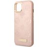 Guess GUHMP14SSAPSTP iPhone 14 / 15 / 13 6.1" różowy/pink hardcase Peony Logo Plate MagSafe na NearMe.pl