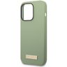 Guess GUHMP14XSBPLA iPhone 14 Pro Max 6.7" zielony/khaki hard case Silicone Logo Plate MagSafe na NearMe.pl