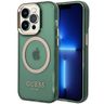 Guess GUHMP14LHTCMA iPhone 14 Pro 6.1" zielony/khaki hard case Gold Outline Translucent MagSafe na NearMe.pl