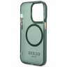 Guess GUHMP14LHTCMA iPhone 14 Pro 6.1" zielony/khaki hard case Gold Outline Translucent MagSafe na NearMe.pl