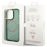 Guess GUHMP14LHTCMA iPhone 14 Pro 6.1" zielony/khaki hard case Gold Outline Translucent MagSafe na NearMe.pl