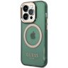 Guess GUHMP14XHTCMA iPhone 14 Pro Max6,7" zielony/khaki hard case Gold Outline Translucent MagSafe na NearMe.pl