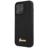 Guess GUHCP13XLSLMGBK iPhone 13 Pro Max 6.7" black/czarny hardcase Silicone Script Gold Logo na NearMe.pl