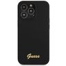 Guess GUHCP13XLSLMGBK iPhone 13 Pro Max 6.7" black/czarny hardcase Silicone Script Gold Logo na NearMe.pl
