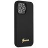 Guess GUHCP13XLSLMGBK iPhone 13 Pro Max 6.7" black/czarny hardcase Silicone Script Gold Logo na NearMe.pl