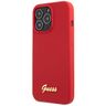 Guess GUHCP13XLSLMGRE iPhone 13 Pro Max 6.7" czerwony/burgundy hard case Silicone Vintage Gold Logo na NearMe.pl