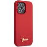 Guess GUHCP13XLSLMGRE iPhone 13 Pro Max 6.7" czerwony/burgundy hard case Silicone Vintage Gold Logo na NearMe.pl