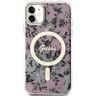 Guess GUHMN61HCFWSP iPhone 11 / Xr 6.1" różowy/pink hardcase Flower MagSafe na NearMe.pl