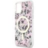 Guess GUHMN61HCFWSP iPhone 11 / Xr 6.1" różowy/pink hardcase Flower MagSafe na NearMe.pl