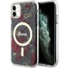 Guess GUHMN61HCFWSA iPhone 11 / Xr 6.1" zielony/khaki hardcase Flower MagSafe na NearMe.pl