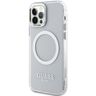 Guess GUHMP12MHTRMS iPhone 12/12 Pro 6.1" srebrny/silver hard case Metal Outline Magsafe na NearMe.pl