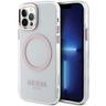 Guess GUHMP12MHTRMP iPhone 12/12 Pro 6.1" różowy/pink hard case Metal Outline Magsafe na NearMe.pl