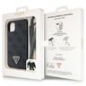 Guess GUHCN61P4TDSCPK iPhone 11 / Xr6.1" czarny/black hardcase Crossbody 4G Metal Logo na NearMe.pl