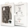 Guess GUHCN61P4TDSCPW iPhone 11 / Xr 6.1" brązowy/brown hardcase Crossbody 4G Metal Logo na NearMe.pl