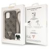 Guess GUHCP12MP4TDSCPW iPhone 12 / 12 Pro 6.1" brązowy/brown hardcase Crossbody 4G Metal Logo na NearMe.pl