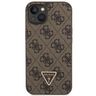 Guess GUHCP13MP4TDSCPW iPhone 13 / 14 / 15 6.1" brązowy/brown hardcase Crossbody 4G Metal Logo na NearMe.pl