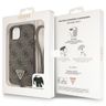 Guess GUHCP13MP4TDSCPW iPhone 13 / 14 / 15 6.1" brązowy/brown hardcase Crossbody 4G Metal Logo na NearMe.pl
