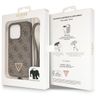 Guess GUHCP14LP4TDSCPW iPhone 14 Pro 6.1" brązowy/brown hardcase Crossbody 4G Metal Logo na NearMe.pl