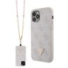 Guess GUHCP12MP4TDSCPP iPhone 12 / 12Pro 6.1" różowy/pink hardcase Crossbody 4G Metal Logo na NearMe.pl