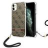 Guess GUOHCN61H4STW iPhone 11brązowy/brown hardcase 4G Print Strap na NearMe.pl
