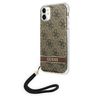 Guess GUOHCN61H4STW iPhone 11brązowy/brown hardcase 4G Print Strap na NearMe.pl