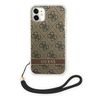 Guess GUOHCN61H4STW iPhone 11brązowy/brown hardcase 4G Print Strap na NearMe.pl