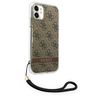 Guess GUOHCN61H4STW iPhone 11brązowy/brown hardcase 4G Print Strap na NearMe.pl