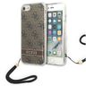 Guess GUOHCI8H4STW iPhone SE 2022 / SE 2020 / 7/ 8 brązowy/brown hardcase 4G Print Strap na NearMe.pl