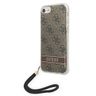 Guess GUOHCI8H4STW iPhone SE 2022 / SE 2020 / 7/ 8 brązowy/brown hardcase 4G Print Strap na NearMe.pl