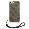 Guess GUOHCI8H4STW iPhone SE 2022 / SE 2020 / 7/ 8 brązowy/brown hardcase 4G Print Strap na NearMe.pl