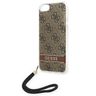 Guess GUOHCI8H4STW iPhone SE 2022 / SE 2020 / 7/ 8 brązowy/brown hardcase 4G Print Strap na NearMe.pl