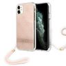 Guess GUOHCN61H4STP iPhone 11różowy/pink hardcase 4G Print Strap na NearMe.pl