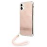 Guess GUOHCN61H4STP iPhone 11różowy/pink hardcase 4G Print Strap na NearMe.pl