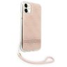 Guess GUOHCN61H4STP iPhone 11różowy/pink hardcase 4G Print Strap na NearMe.pl