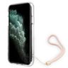 Guess GUOHCN61H4STP iPhone 11różowy/pink hardcase 4G Print Strap na NearMe.pl