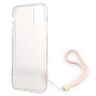 Guess GUOHCN61H4STP iPhone 11różowy/pink hardcase 4G Print Strap na NearMe.pl