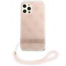 Guess GUOHCP12MH4STP iPhone 12/12 Proróżowy/pink hardcase 4G Print Strap na NearMe.pl