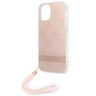 Guess GUOHCP12MH4STP iPhone 12/12 Proróżowy/pink hardcase 4G Print Strap na NearMe.pl