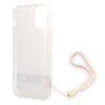 Guess GUOHCP12MH4STP iPhone 12/12 Proróżowy/pink hardcase 4G Print Strap na NearMe.pl