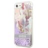 Guess GUHCI8LFLSU iPhone SE 2022 / SE 2020 / 7 / 8 fioletowy/purple hardcase Flower Liquid Glitter na NearMe.pl