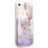Guess GUHCI8LFLSU iPhone SE 2022 / SE 2020 / 7 / 8 fioletowy/purple hardcase Flower Liquid Glitter na NearMe.pl