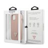 Guess GUHCP13SPSATLP iPhone 13 mini 5,4" różowy/pink hardcase SaffianoTriangle Logo na NearMe.pl
