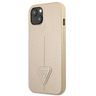 Guess GUHCP13SPSATLE iPhone 13 mini5,4" beżowy/beige hardcase SaffianoTriangle Logo na NearMe.pl