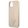 Guess GUHCP13SPSATLE iPhone 13 mini5,4" beżowy/beige hardcase SaffianoTriangle Logo na NearMe.pl