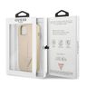Guess GUHCP13SPSATLE iPhone 13 mini5,4" beżowy/beige hardcase SaffianoTriangle Logo na NearMe.pl