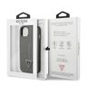 Guess GUHCP13SPSATLG iPhone 13 mini 5,4" srebrny/silver hardcase SaffianoTriangle Logo na NearMe.pl