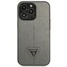 Guess GUHCP13LPSATLG iPhone 13 Pro / 13 6,1" srebrny/silver hardcase SaffianoTriangle Logo na NearMe.pl