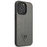 Guess GUHCP13LPSATLG iPhone 13 Pro / 13 6,1" srebrny/silver hardcase SaffianoTriangle Logo na NearMe.pl
